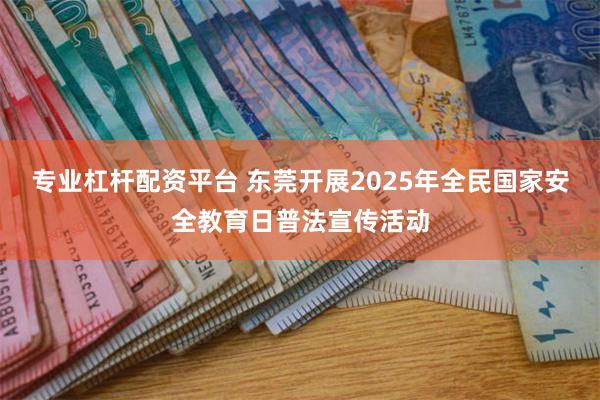 专业杠杆配资平台 东莞开展2025年全民国家安全教育日普法宣传活动